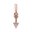 Arrow of love mini dangle, rosé, cubic zirconia, ME