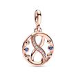 ME locket infinity, rose gold plated