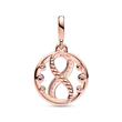 ME locket infinity, rose gold plated