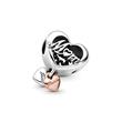 Charm thank you heart mum 925 silver