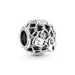 Love locks charm in sterling silver for ladies