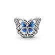 Sterling silver butterfly charm with enamel