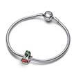 Charm car with christmas tree in 925 sterling silver