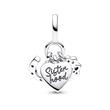 Moments charm pendant happiness, sterling silver