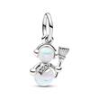 Snowman charm pendant moments, 925 sterling silver, synth. opal
