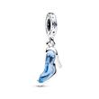 Disney Cinderella glass slipper dangle charm, 925 Sterling silver