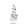Mini charm pendant Cupid in sterling silver