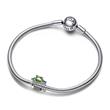 Moments frog slide charm, sterling silver, enamel