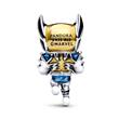 Marvel slide charm Wolverine, sterling silver, enamel