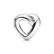 Charm Knotted Heart in 925 Sterling Silver