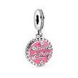 Charm pendant birthday cake in 925 silver