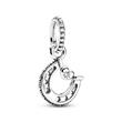 Pendant good luck horseshoe in 925 silver