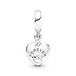 Sterling silver friends forever charm pendant