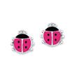 Ladybird Earrings For Girls Made Of 925 Silver