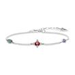 925 pulsera de plata pequeña lucky Dije para mujer