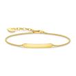 Engravable ladies bracelet made of gold-plated 925 silver