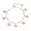 Anklet Starfish Stainless Steel Rose Gold Plated