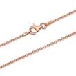 Anchor chain silver rose gold plated 1,5mm