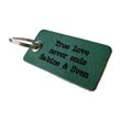 Leather keyring with laser engraving