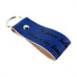 Colourful keyring real leather engravable