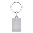 Key fob partially frosted stainless steel
