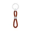 Keyring with engraving option brown