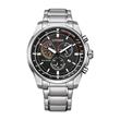Men's stainless steel chronograph with eco drive