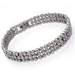 Bracelet stainless steel circular elements 21cm