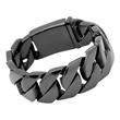 Solid Stainless Steel Bracelet Black