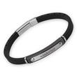 Pulsera hombre caucho negro