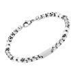 Stainless steel engraving bracelet high gloss polished