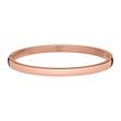 Pulsera de mujer grabable de acero inoxidable chapado en oro rosa