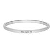 Stainless Steel Bracelet With Zirconia, Engravable