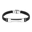 Bracelet engravable from black rubber