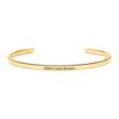 Bangle made of gold-plated stainless steel, engravable