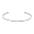 Open bangle made of polished stainless steel