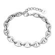 Ladies bracelet with anchor chain links in stainless steel