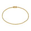 Ladies 14K gold tennis bracelet with diamonds