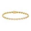 Gold bracelet with diamonds for ladies