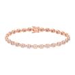 Ladies' bracelet in rose gold with diamonds