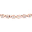 Bracelet with lab grown diamonds in rose gold