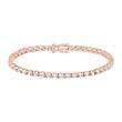 Rose gold tennis bracelet with lab grown diamonds