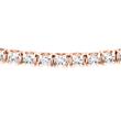 Rose gold tennis bracelet with lab grown diamonds