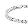 Rivière bracelet, lab grown diamonds, white gold, platinum