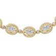 Halo-style diamond bracelet in gold for women