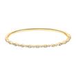 Ladies' gold bangle with 45 diamonds