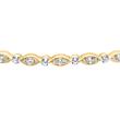 Bracelet with lab grown diamonds in yellow gold for women