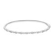 Bangle with lab grown diamonds, white gold or platinum