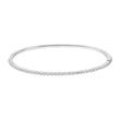 Ladies' bangle in white gold or platinum with diamonds