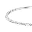 Ladies' bangle in white gold or platinum with diamonds